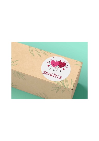 Sevgiyle 2 Stıckerı Yuvarlak Mat Etiket 4 Cm 40 Adet Çok Renkli