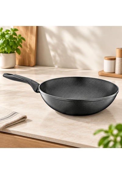 28 Cm Granit Şef Tava Açık Bej