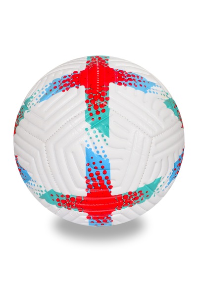 Alastor Profesyonel Futbol Topu 3'lü Set Dikişli Futbol Topu Sert Zemin H Beyaz - Mavi - Kırmızı