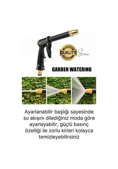 Çok Fonksiyonlu Ayarlanabilir Yüksek Basınçlı Yıkama Su Tabancası Tazyikli Araba Motor Yıkama Bahçe Diğer