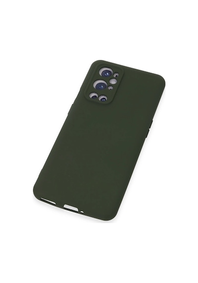 Newface One Plus 9 Pro Kılıf Nano İçi Kadife Silikon - Semeglbl - 8 Koyu Yeşil