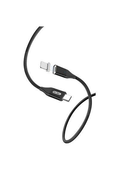 Go Des UC-505 Magnetik Lightning PD Kablo 3A Mıknatıslı Şarj Kablosu 180 CM Data Kablo Siyah ZORE-258868