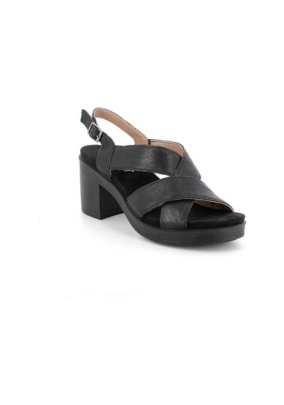 IGI&Co Nero Black Sandalet Kadın 1171288 Igı&co Dhı 11712 Fodera Capra Nero siyah