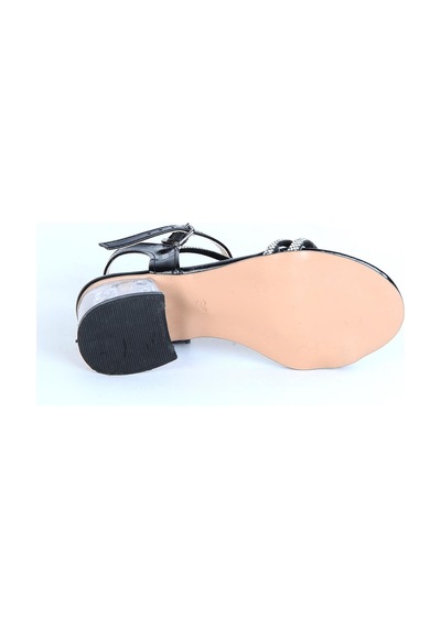 Ayakcenter Frati Siyah 4 Cm Topuklu Kız Çocuk Sandalet Siyah