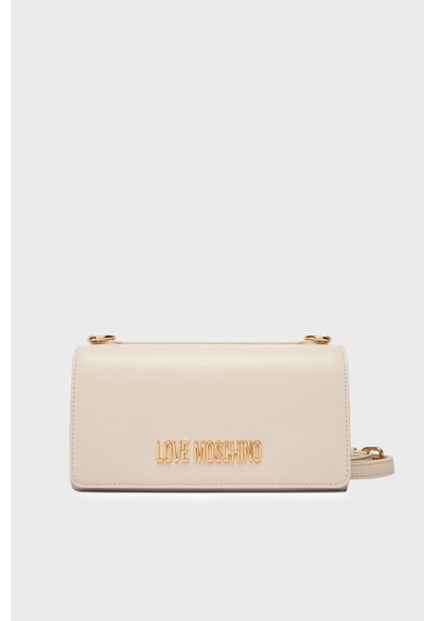 Love Moschino Logolu Çıkarılabilir Askılı Çanta Bayan Çanta Jc4170pp1olx0110 Bej
