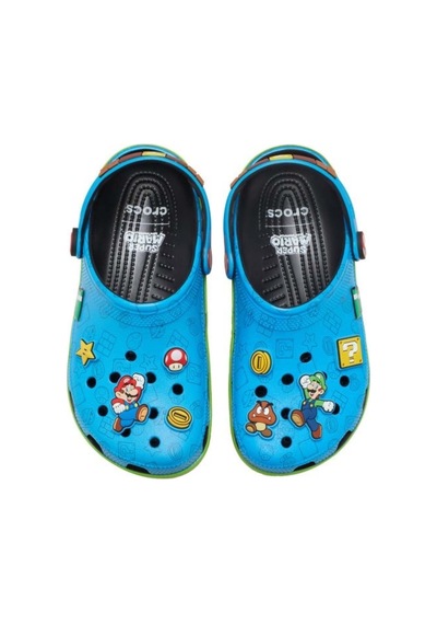 Crocs Super Mario Core Cls Clg K Çocuk Terlik-16450 Mavi