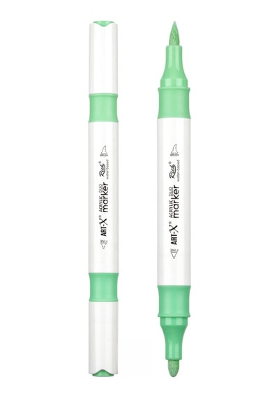 Art-x Çift Uçlu Akrilik Marker Çizim Kalemi Her Yüzeye Uygun Kalıcı Mürekkep 1-6 Mm Uç Kalınlıkları,syfartxak Genel