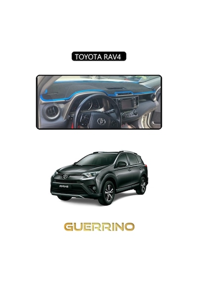 Toyota Rav4 Torpido Koruma Halısı Siyah Kenar