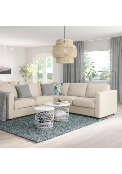 Ikea Bej Modern Kanepe - 4'lü Köşe Kanepe
