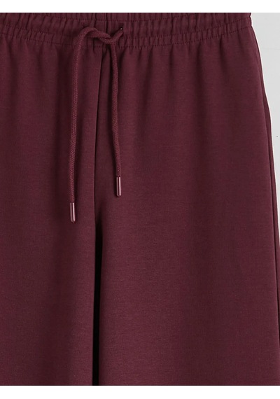 Lc Waikiki Mürdüm Beli Lastikli Geniş Paça Kadın Eşofman Altı