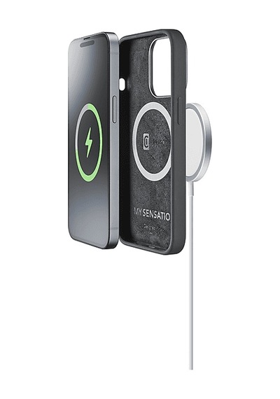 Apple Uyumlu iPhone Cellularlıne 14 Pro Sensation Magsafe Telefon Kılıfı Siyah