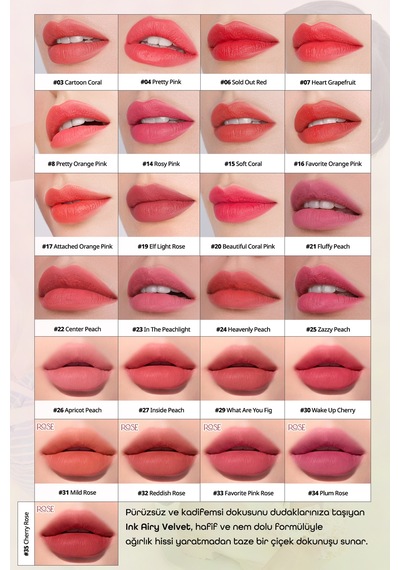 Perıpera Ink Airy Velvet 33 Favorite Pink 33 Favorite Pink