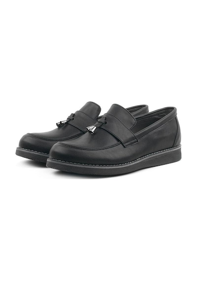 Rakerplus Siyah Mat Loafer Klasik Çocuk Ayakkabısı Siyah