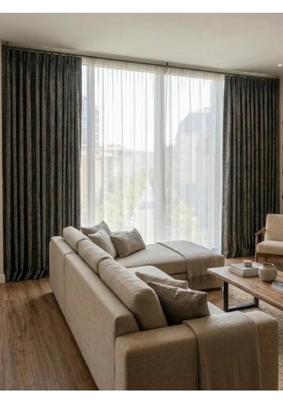 Nivemeshome Hazan 2501 1/3 Pileli Fon Perde Apm