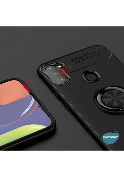 Microsonic Samsung Galaxy Uyumlu M11 Kılıf Kickstand Ring Holder