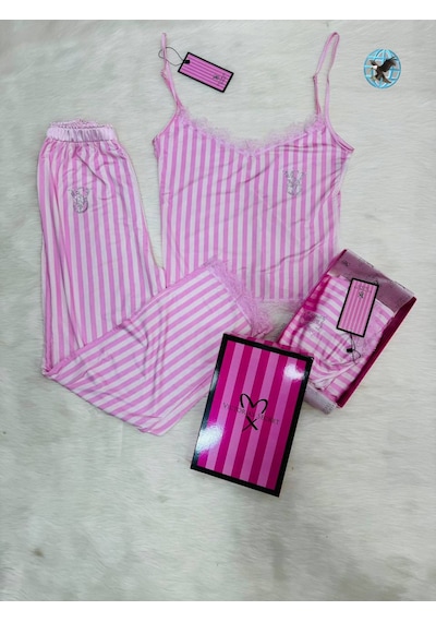 Victoria's Secret Bayan Pijama Takımı Açık Pembe