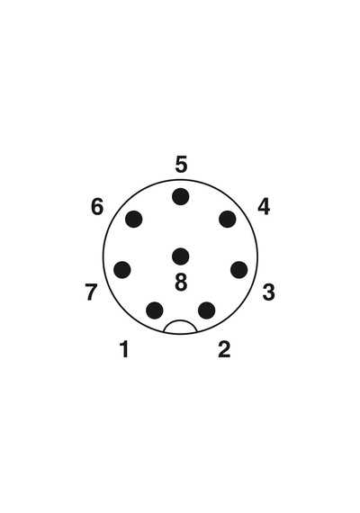1415723 Sac-8p-m12mr/10,0-pvc - Sensör/aktüatör Kablosu