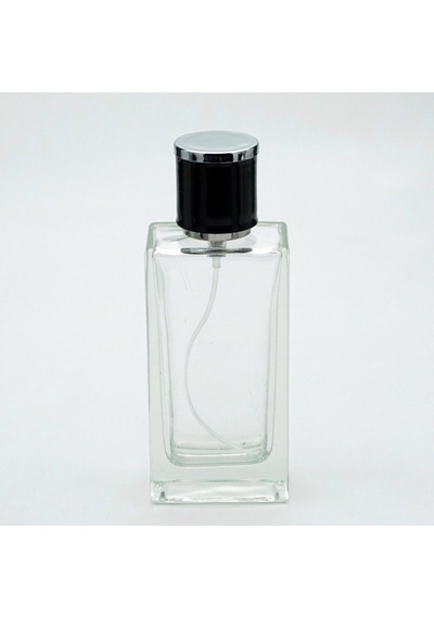 Parfüm Şişesi 50 Ml 10 Adet Şeffaf Dikdörtgen Spreyi Aparat Ile Kapatılan-kolay Kapama Model