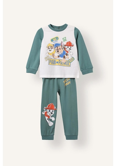Defacto Paw Patrol 2li Pijama Takımı Uzun Kollu Üst Alt Erkek Bebek I1767a526augn757 Yeşil-gn757