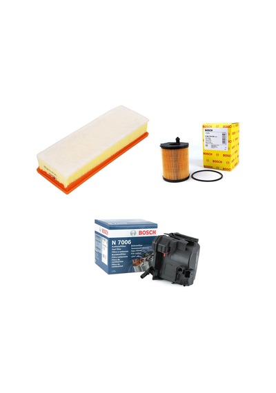 Bosch Filtre Bakım Seti Citroen C4 1.6 Hdı Dizel 2005-2011 Hava + Yağ F. + Yakıt Filtre Bosch