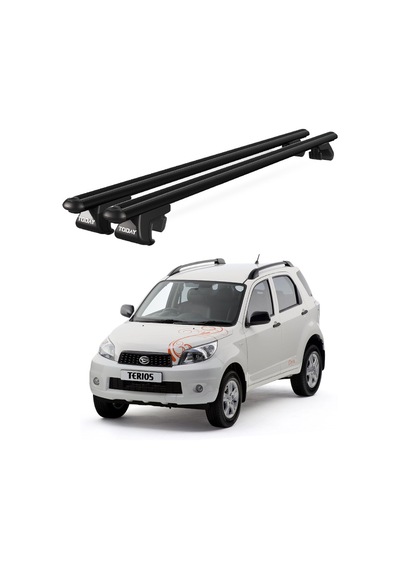 Venüs Daihatsu Terios 2006-2013 Uyumlu Siyah Ara Atkı Port Bagaj Tavan Barı