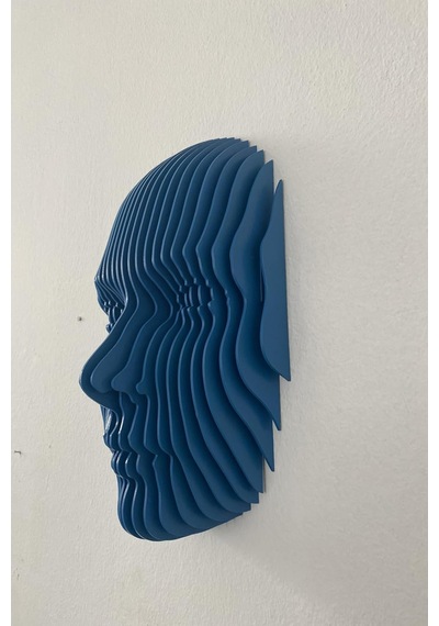 Flatform Echo Parametrik Yüz Duvar Dekoru 3d Katmanlı Modern Duvar Heykeli Diğer