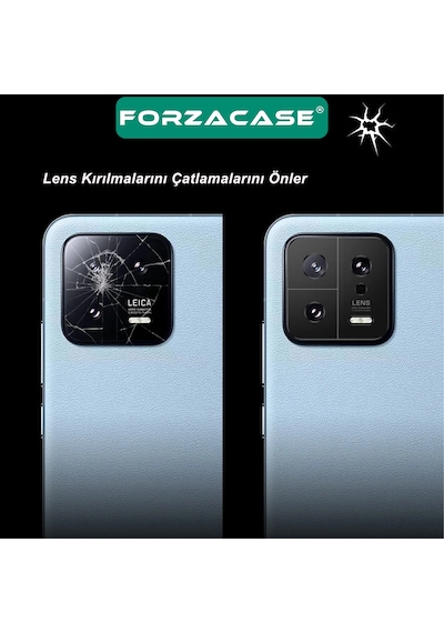 Forzacase Samsung Galaxy S24 Fe İle Uyumlu Kamera Lens Koruma Halkası Siyah - Fc377 Siyah