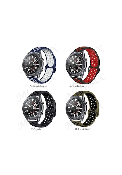 ​​Samsung Galaxy Uyumlu Watch Gear S3 Kordon Nike Spor Kordon