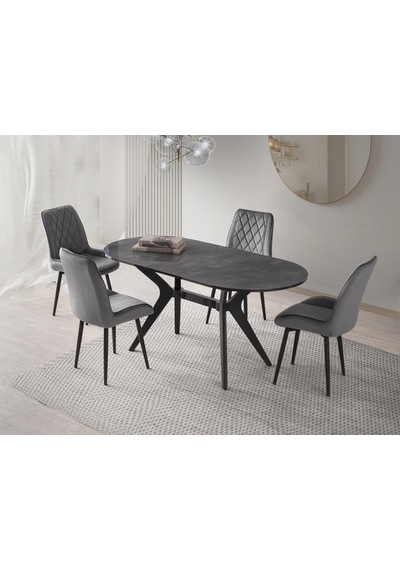 Star Riva Mutfak Masa Sandalye Takımı 82x138 Siyah