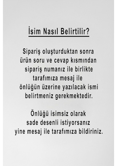 Mutfak Önlüğü Kişiye Ve İsme Özel Nakışlı Mutfak Önlüğü Şef 2 Farklı Renkler Mavi