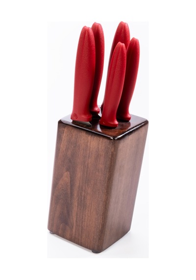 Pirge Çeyizlik Bıçak Seti Pure Line - 15 Parça Bordo
