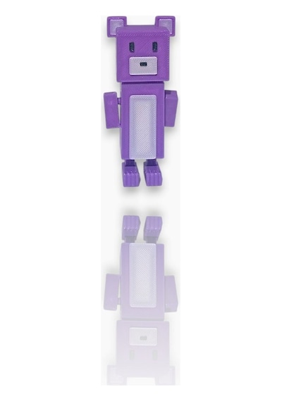 Super Adventure Bears - Ayı , Baaren Ve Şika Kaliteli Loy3d 9 Cm Mor