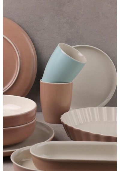 Soft Mug Bardak Somon Beyaz - Çok Renkli