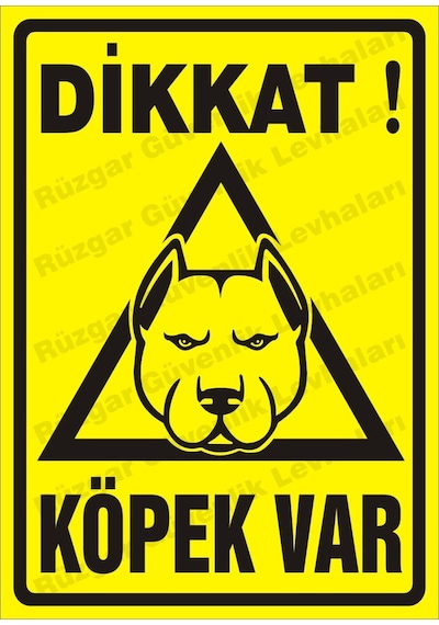 Dikkat Köpek Var Uyarı Levhası (300725844)