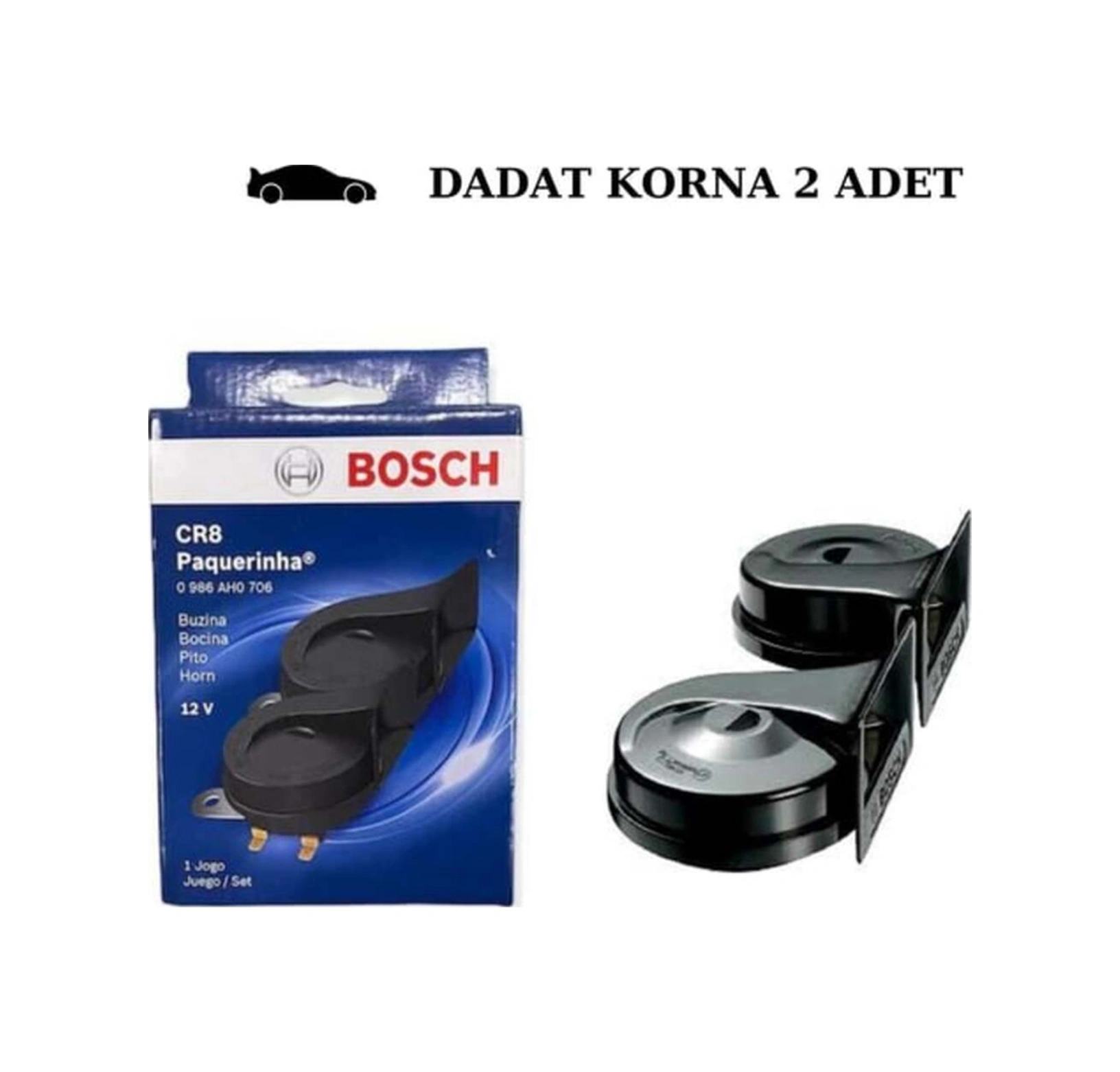 Opel Combo Combi 2006 Bosch Dadat Korna Seti 12v Performans Ürünü Çift Fişli