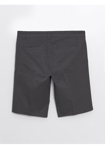 Lcwaıkıkı Classic Antrasit Rahat Kalıp Gabardin Erkek Bermuda Şort