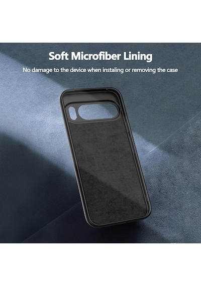 Caseonn Google Pixel 10 Pro Kılıf Kamera Korumalı Mikrofiber Astarlı Lansman Lacivert