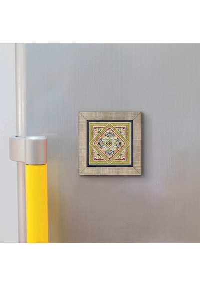 İtalyan Deseni Baskılı Mdf Magnet 7x7 285