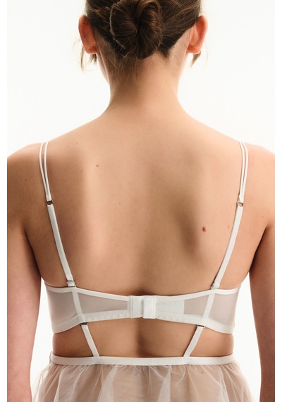 Penti Kırık Beyaz Removable Skirt Babydoll