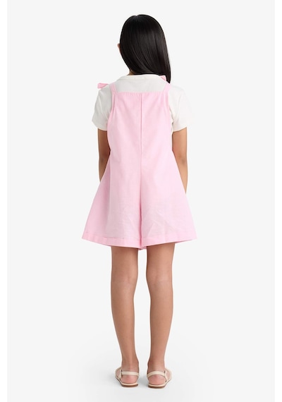 Defacto Kız Çocuk Viskon Askılı Tulum F5782a825smpn693 Pembe
