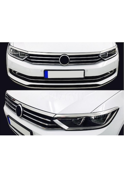 Ekiciler Passat B8 2015+ Krom Far Kaşı + Kaput Üstü Çıtası