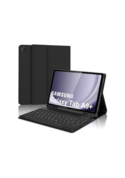 Samsung Galaxy Uyumlu Tab A9 Plus 11'' Klavyeli Kılıf Bluetooth Özellik
