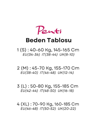 Penti Fit 15 Den Parlak İnce Külotlu Çorap Siyah 500 - 3 Numara Large Siyah