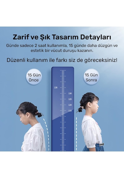 Npo Add01m Şarjlı Titreşimli Otomatik Hatrlatıcı,kamburluk Giderici Ergonomik Akıllı Duruş Düzeltici