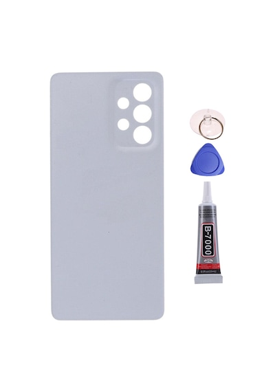 Samsung A53 Beyaz Uyumlu Arka Kapak Batarya Kapağı Pil Kapağı Yapışkan Ve Sökme Aparatıyla Beraber Full Set Beyaz