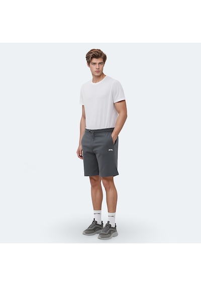 Slazenger VELVELA I Erkek Cepli Koyu Gri Şort