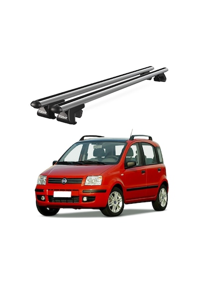 Venüs Fiat Panda 2003-2012 Uyumlu Gri Ara Atkı Port Bagaj Tavan Barı