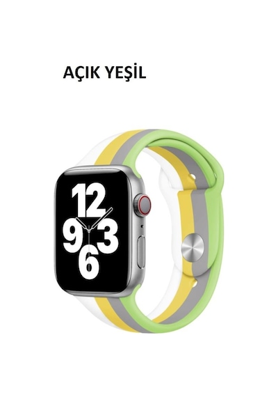 Apple Uyumlu  Watch Kordon 3 4 5 6 7 Se 42 MM 44 MM 45 MM Gökkuşağı Kordon
