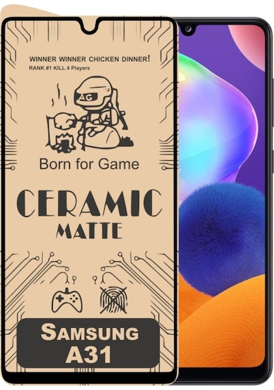 Samsung Galaxy Uyumlu A31 Mat Seramik Tam Kaplayan Nano Ekran Koruyucu