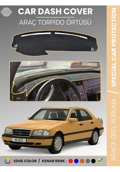 Mercedes C Class W202 1993-2000 Torpido Örtüsü Premium Kalite Torpido Koruma Özel Kesim Uv Koruma - 879 Stiloto
